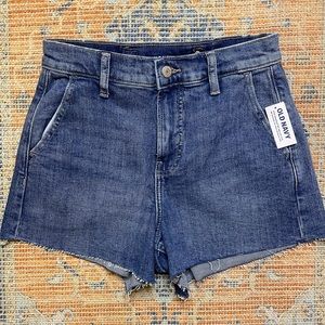 NWT Old Navy Higher High Waisted Cut-Off Jean Shorts for Women 3-inch Inseam 2